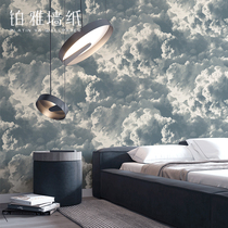Blue sky and white clouds wallpaper creative sky clouds dark clouds wallpaper Nordic style living room bedroom background wall European and American style