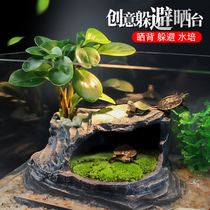 Turtle drying platform climbing turtle tank landscape shelter turtle climbing platform high water level turtle evade grass fish tank turtle climbing platform