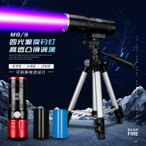 Bear Fire Fishing Light Intense Light Charging Night Fishing Light Blue Light Detachable Four Light Source Fishing Light Flashlight Lithium Battery Super Bright