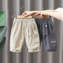 Boy shorts Summer slim fit 2022 new boys Summer pure cotton workwear pants Boys foreign air children Pants