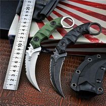 Outdoor knife high hardness D2 steel claw knife portable field cutting survival knife portable sharp claw knife