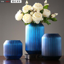 Yiming soft modern simple American home living room entrance restaurant glass vase flower arrangement soft decoration