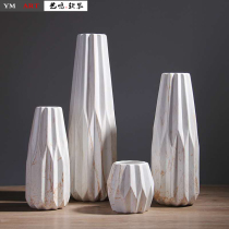 Yiming soft suit Nordic ceramic marble vase modern creative home living room porch dining table decorations vase