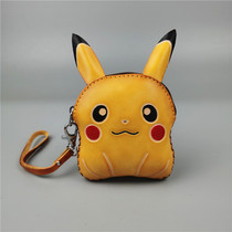 Cow Leather Mini Cartoon Zero Wallet Female Small Wallet Female girl Short paragraph Korean version Cute Key Button Pendant Coin Bag