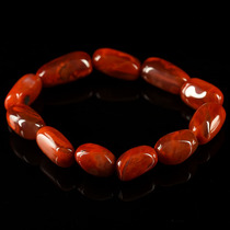 34 54 grams 10 5-11 5mm nine-mouthed material fine-woven South red agate hand string