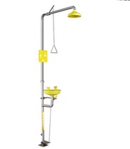 Compound eye washer factory eye washer ABS coated eye washer vertical shower eyewash WG7053FY