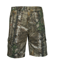 Outdoor cotton military fans fishing camouflage bionic camouflage pine cotton loose five-point tooling shorts men