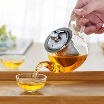 Heat-resistant glass Black Tea Teapot tea breinner transparent kung fu tea set small teapot glass filter bubble tea teapot