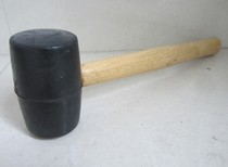 Wooden handle black rubber hammer hammer rubber hammer black mounting hammer 200g-1000g complete specifications