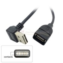 CY upper and lower bending dual-purpose USB2 0 extension line 1 meter USB elbow extension line does not need to be divided into directions