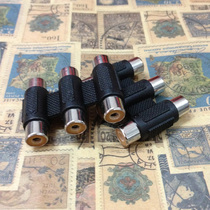 3 rows of Lotus female to female connector 6 bit AV pair connector audio and video Lotus 3 connecting connector RCA female straight through
