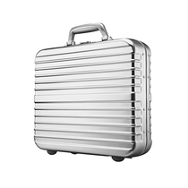 Aluminum Magnesium Alloy Briefcase Kit Instrument Box Suitcases Suitcases Business Retro Small Suitcase Metal Custom Made