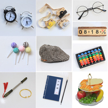 Newborn baby full moon photo decoration alarm clock simulation fruit Orange Studio baby photo shooting props