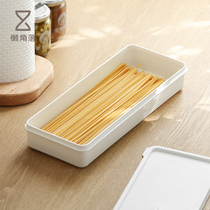 Lazy corner noodle preservation box Refrigerator storage box Plastic kitchen food storage box Noodle sealing box 66103
