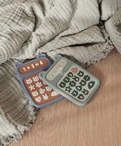 Little home spot Denmark liewood newborn calculator teether multifunctional silicone mobile phone mouth bite