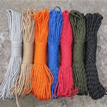Multipurpose 9 Core High Reflective Umbrella Rope Lifesaving Rope DIY Trim Woven Bracelet Rope Bound Traction Rope Tent Rope