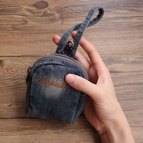 2020 new Korea cute mini denim zero wallet woman zipped coin bag minimarist with a small wallet female tide