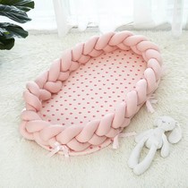 INS Nordic style bed Medium bed Baby portable bionic child palace bed Detachable and washable three-dimensional protective baby bed