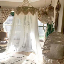 Nordic ins hand-woven mantle tapestry Bohemia Curtain photography decoration Nordic mosquito net tent