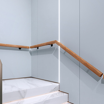 Stair handrail solid wood home Villa loft railing against the wall elderly non-slip wooden handrail indoor kindergarten children