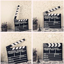 Movie Clapper Board Directors Board Play Board Wedding Dresses Childrens Movie shooting Photography Props Black Field Scoreboard 0 4