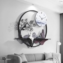 Atmospheric art new Chinese wall hanging clock clock clock clock living room home creative fashion American wall hanging watch