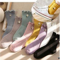 Summer pregnant women loose mouth socks postpartum month socks all cotton socks children in tube socks spring and summer postpartum cotton socks