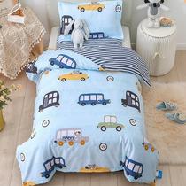 Portable bag special summer childrens kindergarten spring and autumn quilt core quilt cover set Kindergarten three-piece quilt