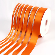 0 6124cm orange ribbon ribbon Orange Ribbon gift packaging Halloween Hermes orange theme arrangement