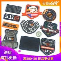 US 5 11 Outdoor Military Fans Accessories Armband Embroidery Cloth Seal PVC Velcro Seal 511 Personality Morale Velcro