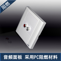 Yearn for audio panel welding-free audio socket combination panel smart background music audio module