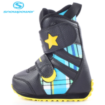 Snow power childrens snowboarding shoes for boys and girls ski boots Velcro sticky buckle warm and comfortable