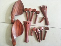 Beautiful 4 4 violin red acid branches inlaid with cow bone accessories 