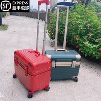 Aluminum frame 16 luggage small mini suitcase female photography trolley male 230000 to the chief engineer officer boarding box 20
