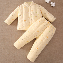 Baby handmade cotton padded clothes baby cotton padded jacket cotton padded pants winter liner