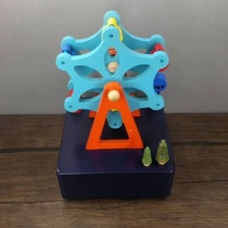 Solid wood music box European style handicraft gift Sky city factory direct sales wooden music box