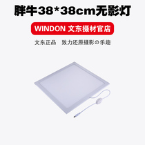 PULUZ fat cow LED photography light warm white 2 color dimmable shadowless lamp 38CM shadowless photo fill light