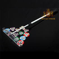 High-grade Texas Holdem chip rake Texas push code receiver retractable fine workmanship