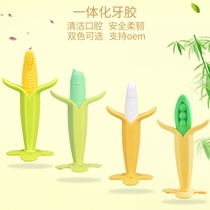 Baby baby fruit small banana corn tooth gum silicone 6-9 months glue bite music toy infant grinding stick 7