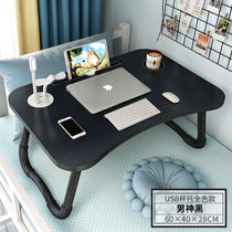 Folding computer desk card slot drawer student bedroom dormitory lazy table simple bed learning table multi-purpose small table