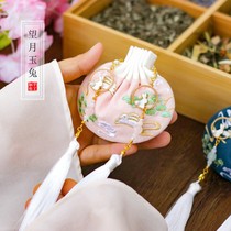 Antique sachet empty bag Hanfu mosquito repellent incense bag hand-embroidered cloth bag hanging neck pendant rabbit Dragon Boat Festival purse sachet