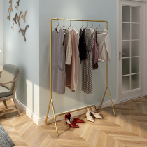 Simple hangers floor-to-ceiling clothes rack folding household cool clothes rack single pole storage clothes hangers