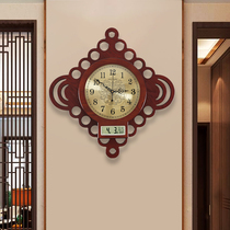 New Chinese Wall Clock Living Room Home Fashion Light Luxury Watch Mute Personality Creative Chinese Style Wall Decoration Clock