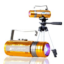 Wild fishing Night Fishing light fishing light violet Taiwan fishing super bright strong light high power blue xenon flashlight luminous double light source