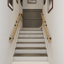 Household wall solid wood Stair handrail Bar corridor Attic safety handle Villa kindergarten old man anti-slip wood