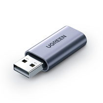 Green United CM383 USB 2 0 external sound card usb to 3 5 female audio headset adapter 80864
