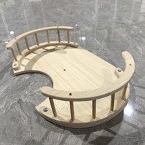 DIY cat climbing frame overlooking platform Oval through Sky column big gazebo self-made accessories springboard replacement solid wood nest modification