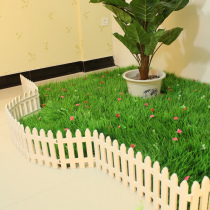 Plastic fence fencing flower beds fence idyllic small fence courtyard indoor White kindergarten Christmas decorative fence