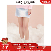 TeenieWeenie小熊短裙半身裙牛仔裙女休闲显瘦2020通勤简约女装