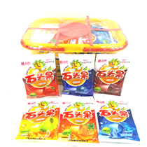 Lin Laodi stone fruit pulp type jelly pudding 60 packs of blue jelly forest Shangguo nostalgic snacks